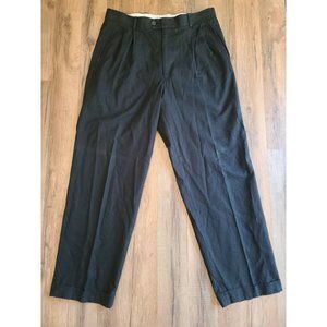 Braggi Pleated Front Mens 34x30 Black Dress Pants